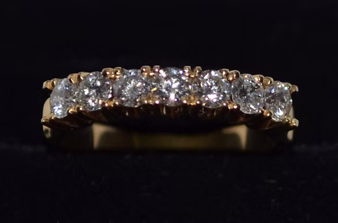 Meia Aliança Ouro - Imagem 2